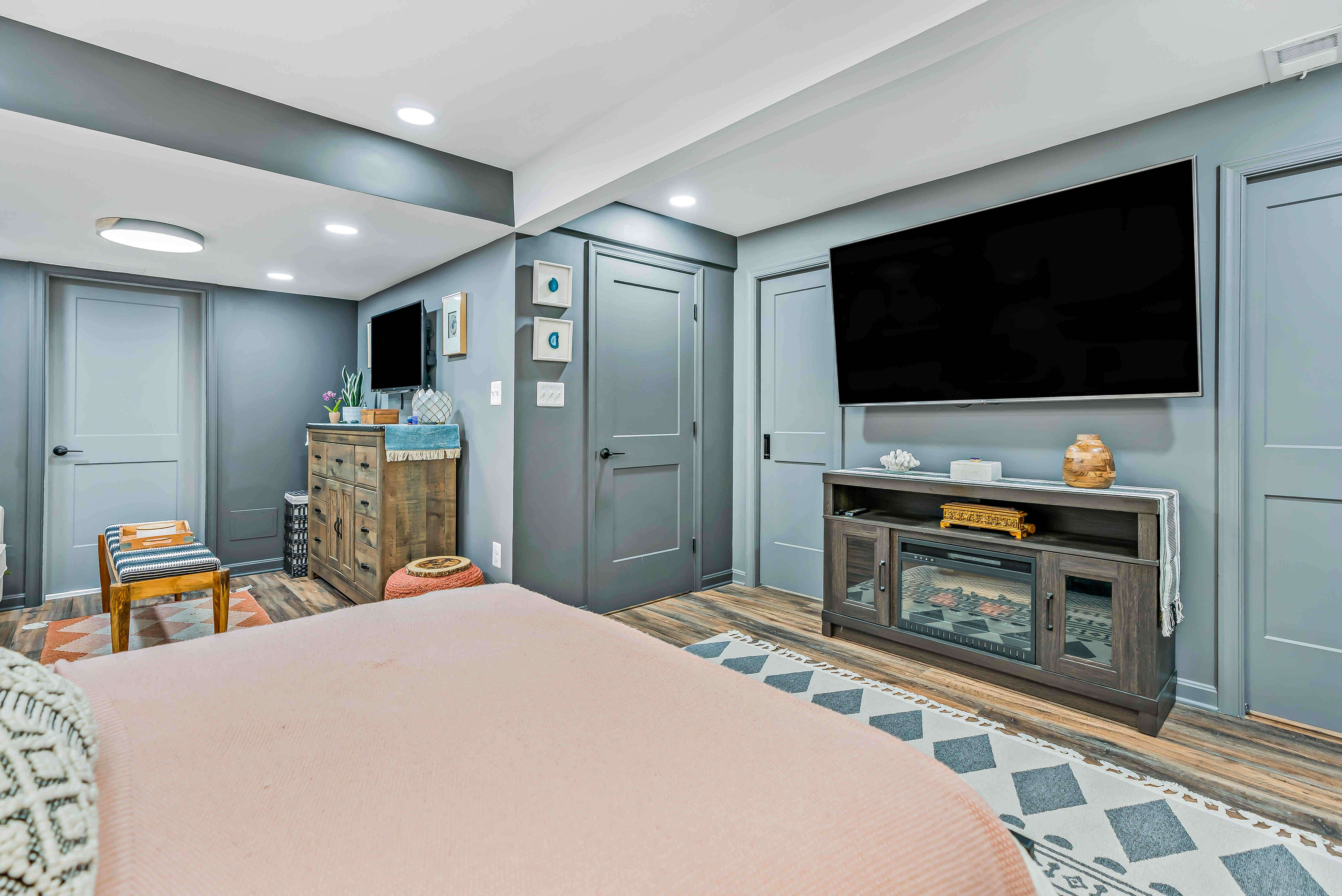 Sterling Basement Transformed into Cozy and Functional